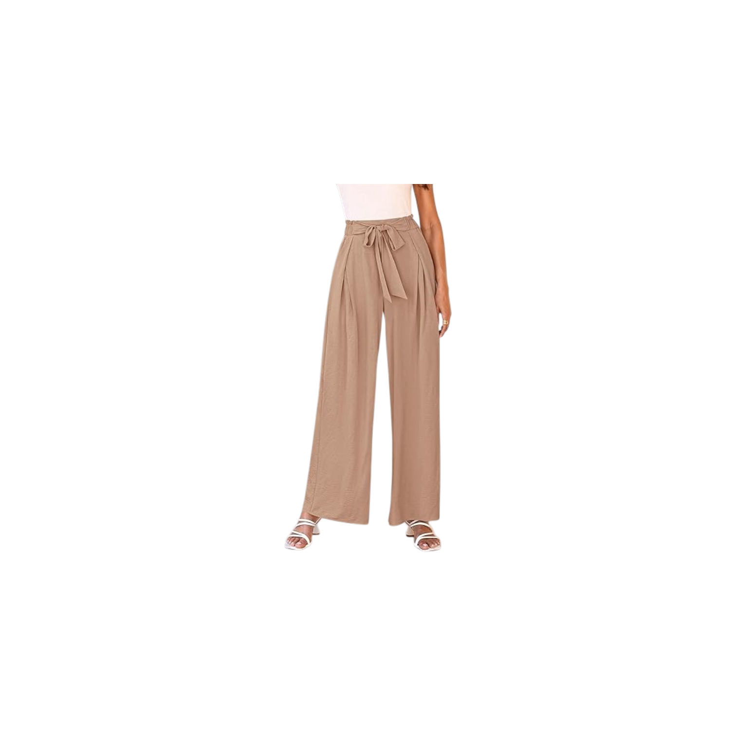 Camel Pasnts Women's Wide Leg Business Casual 