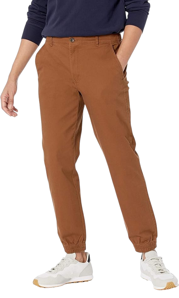 Camel  Men's Slim-Fit Cotton Joggers